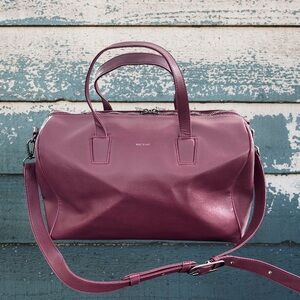 Matt & Nat MITSUKO Weekender Bag - Cerise wine color.
